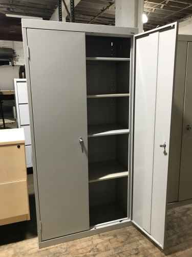 <br><b>Used Double Door Storage Cabinet</b><br>Sandusky<br>$150